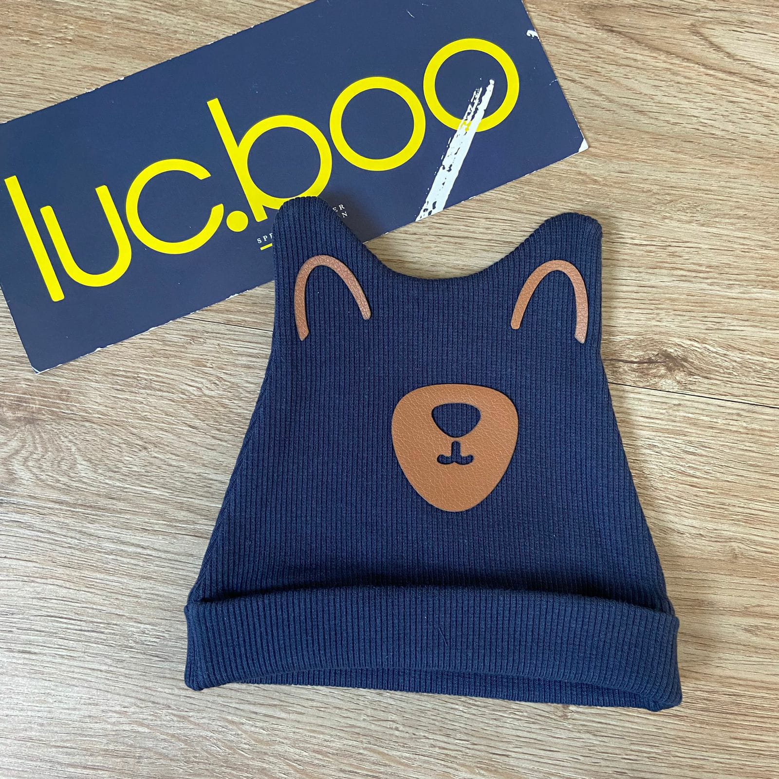 GORRO LUC.BOO URSO , AZUL MARINHO