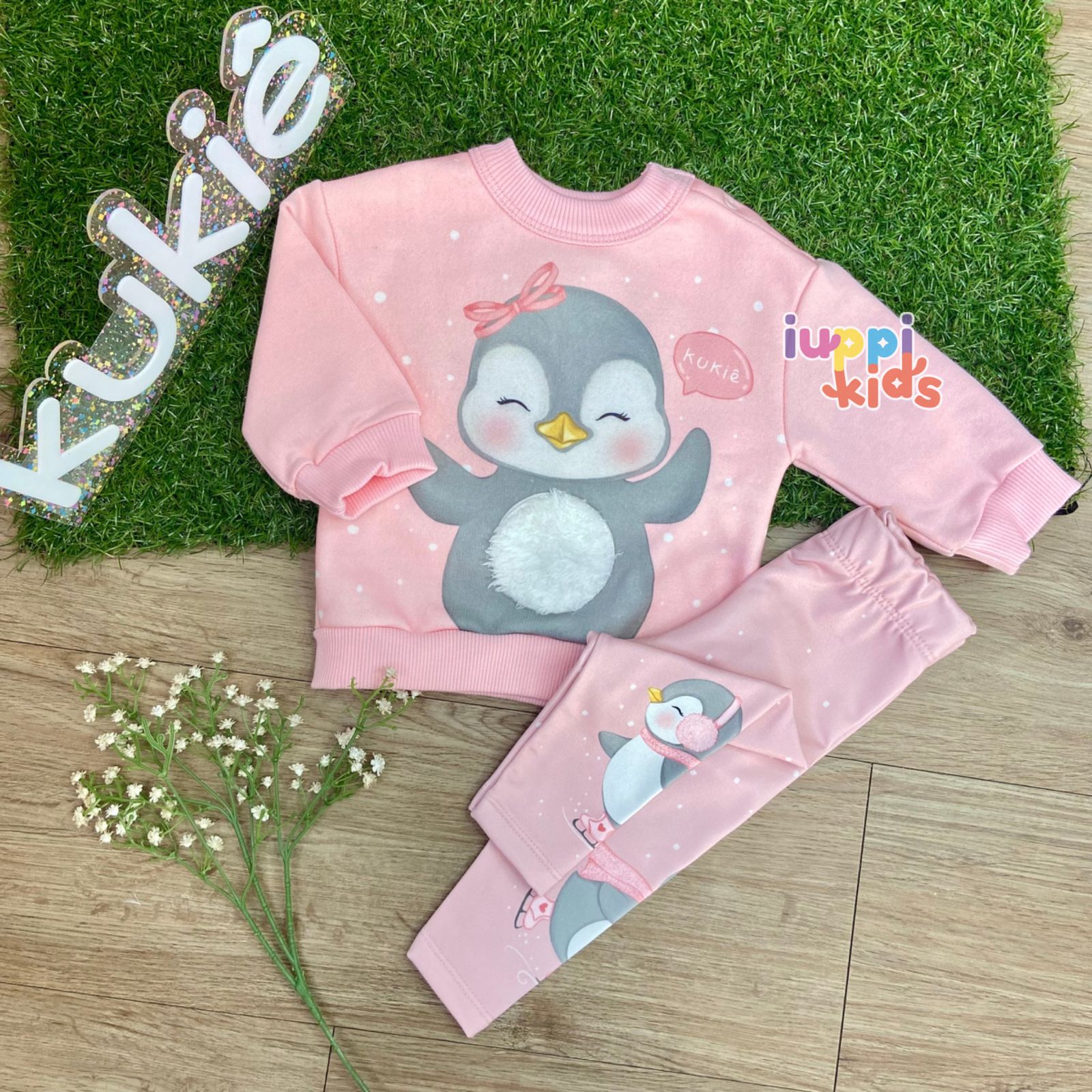 CONJUNTO KUKIE MOLETOM PINGUIM