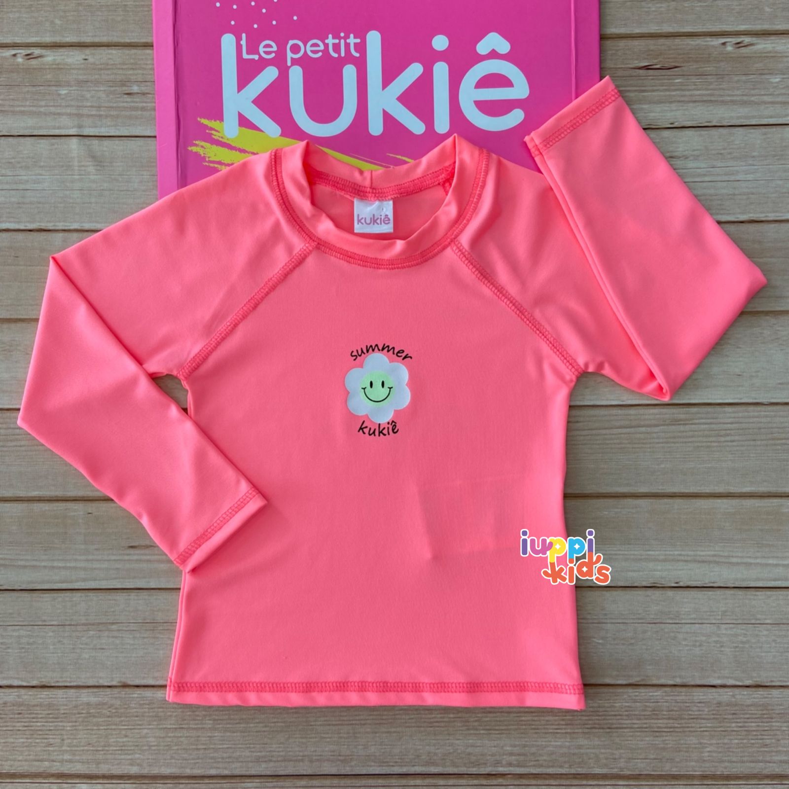 BLUSA MANGA LONGA KUKIE COM PROTEÇÃO UV SUMMER FLORZINHA