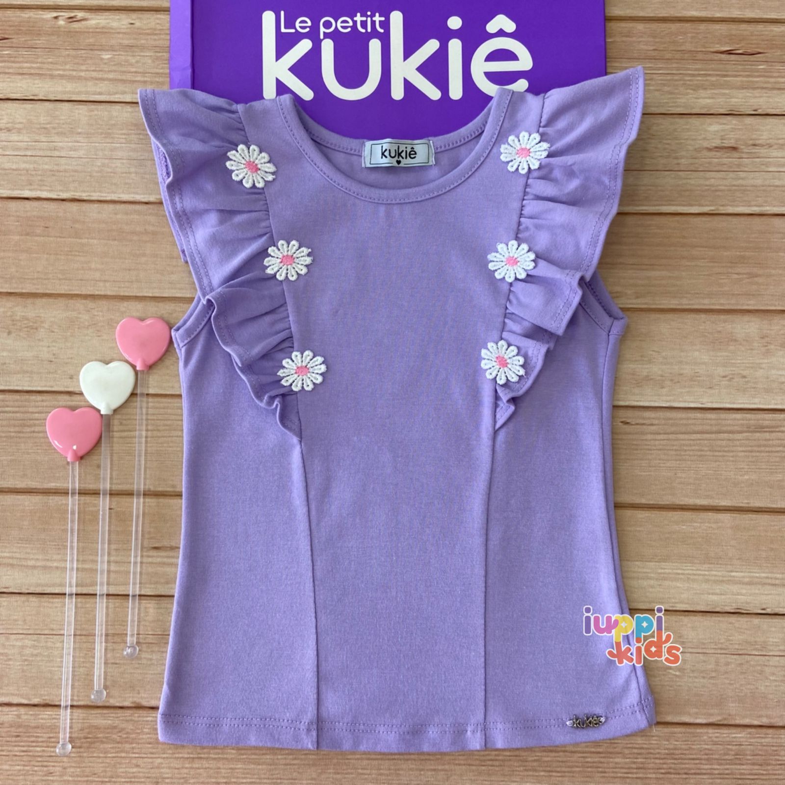 BLUSA REGATA KUKIE FLORZINHAS