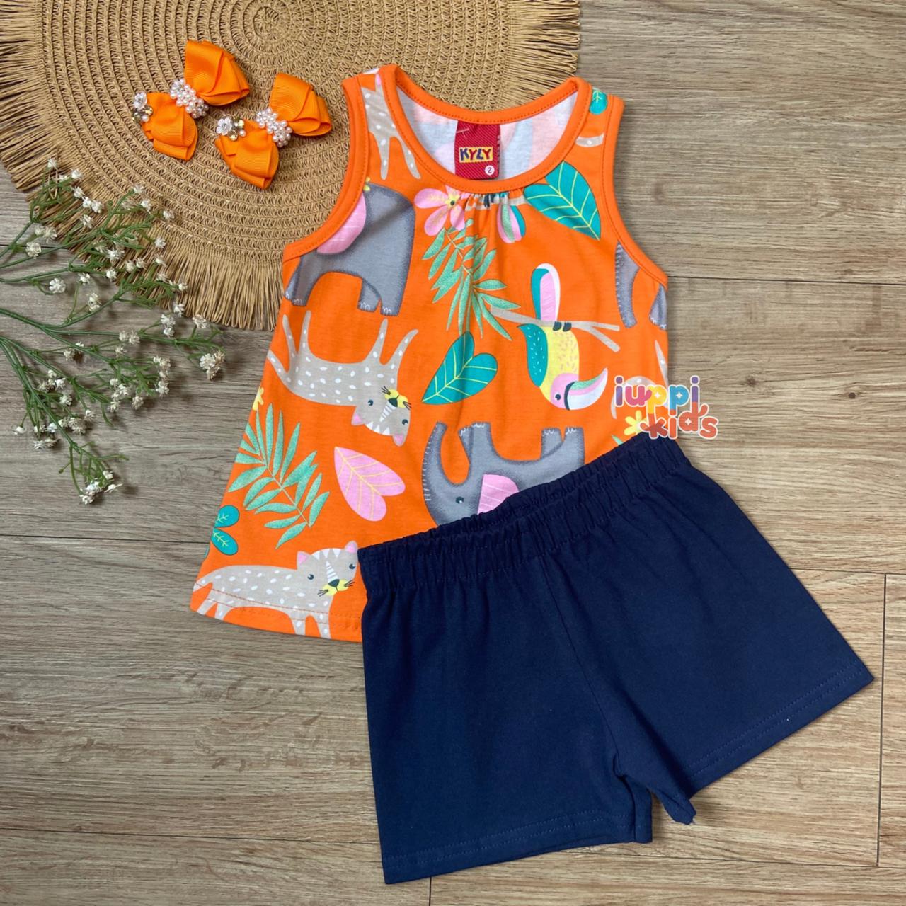 CONJUNTO KYLY FLORESTA LARANJA