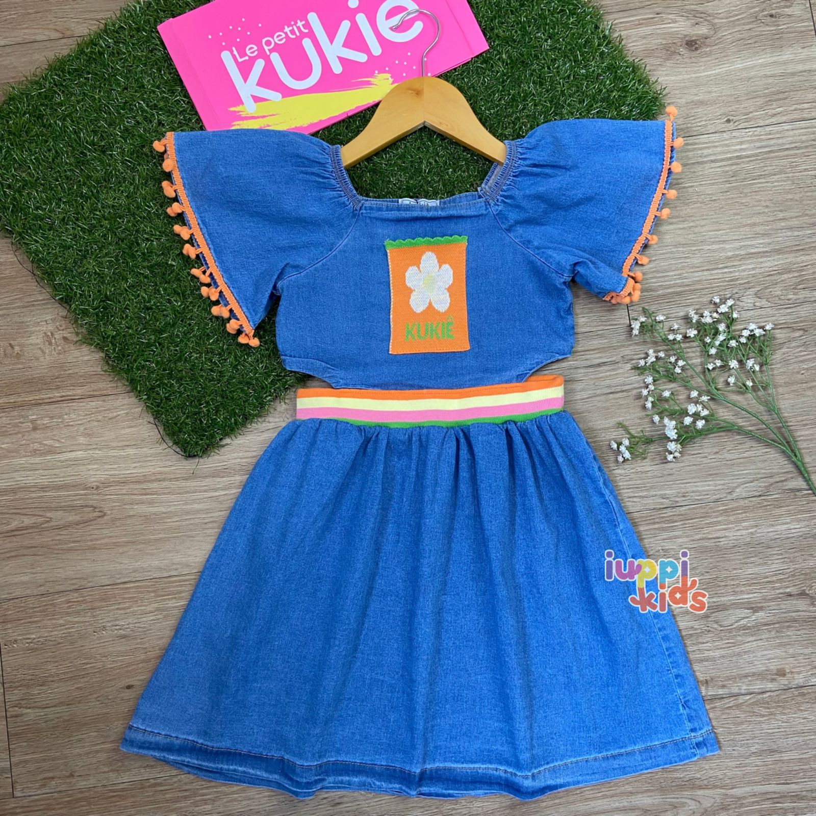 VESTIDO KUKIE EM JEANS LIZ AZUL