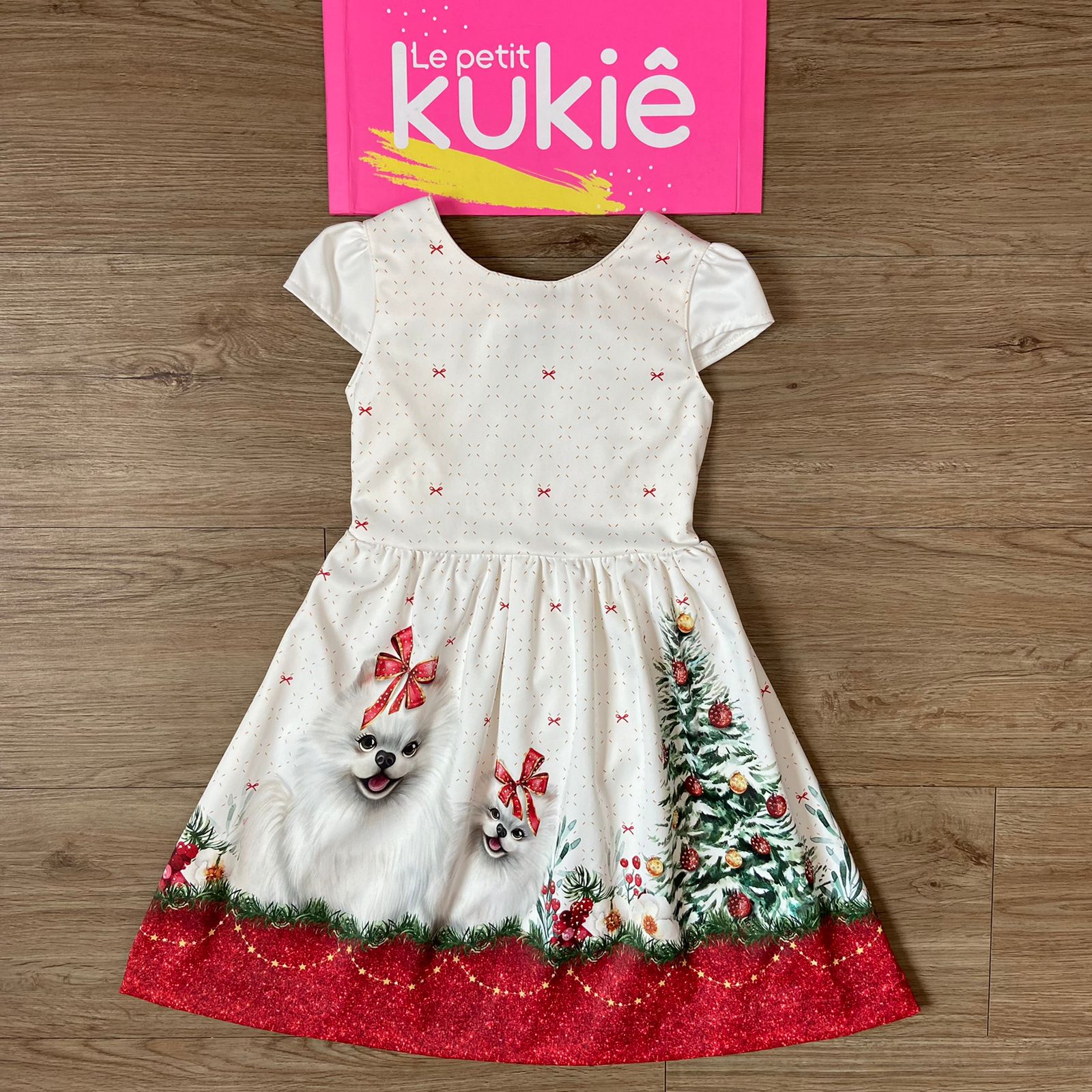 VESTIDO KUKIE CACHORRINHA DE NATAL