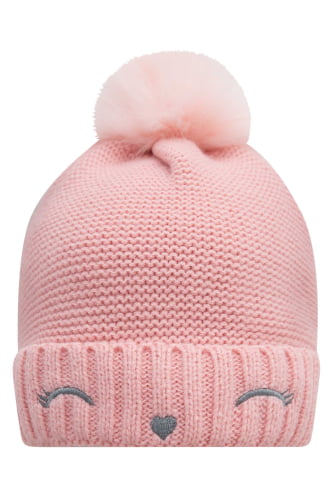 GORRO FEMININO KUKIE OLHINHOS E POM POM