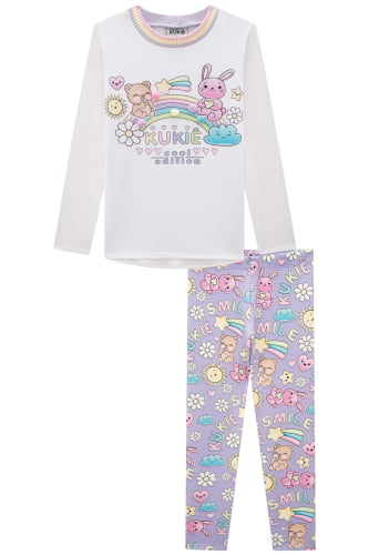 CONJUNTO KUKIE SMILE BLUSA E LEGGING