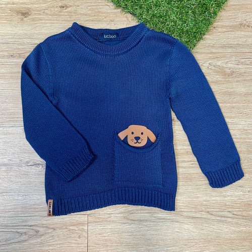 BLUSAO TRICOT LUC.BOO CACHORRINHO