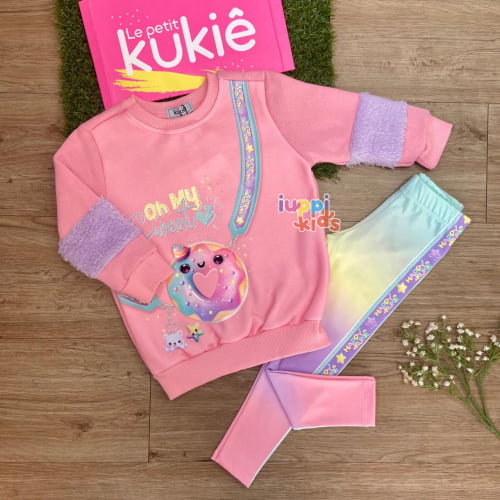 CONJUNTO KUKIE BLUSAO E LEGGING SWEET 