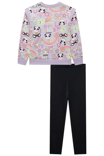 CONJUNTO KUKIE BLUSA E CALÇA URSO PANDA