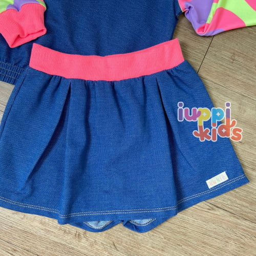 CONJUNTO KUKIE BLUSA E SHORT SAIA BUTTERFLY