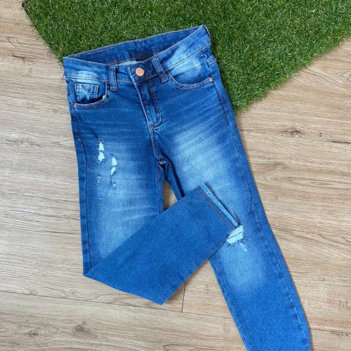 CALCA JEANS FEMININA MANIA KIDS 