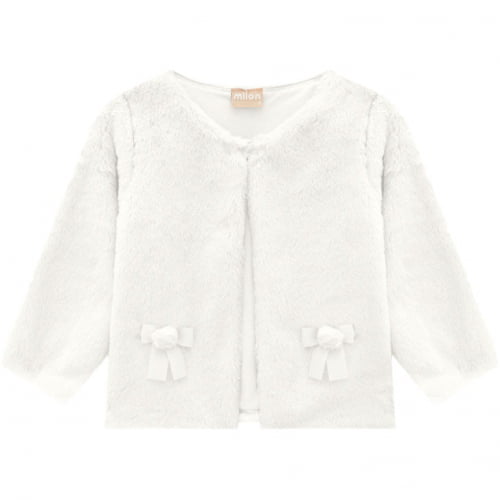 CASAQUINHO MILON BOLERO DE PELINHOS OFF-WHITE