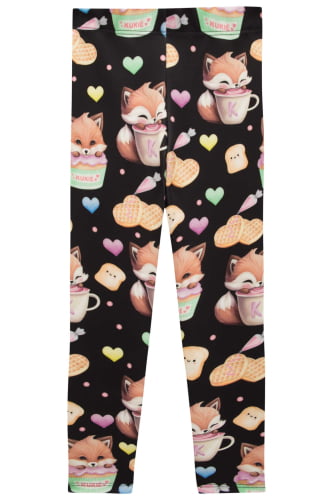 LEGGING PRETA KUKIE WAFFLE