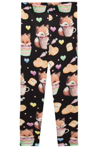 LEGGING PRETA KUKIE WAFFLE