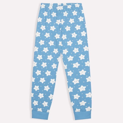 PIJAMA KYLY MEIA ESTAÇAO PEQUENO COALA, BRANCO COM AZUL-BRILHA NO ESCURO!