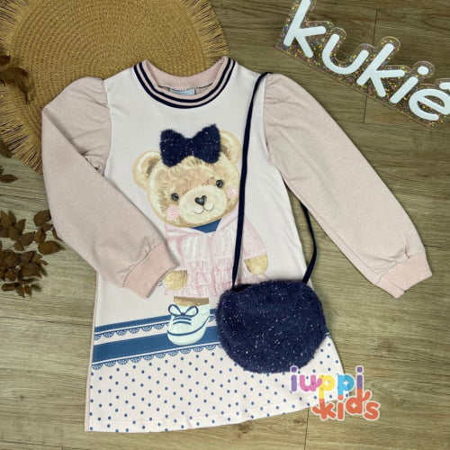 VESTIDO KUKIE URSINHA COM BOLSA