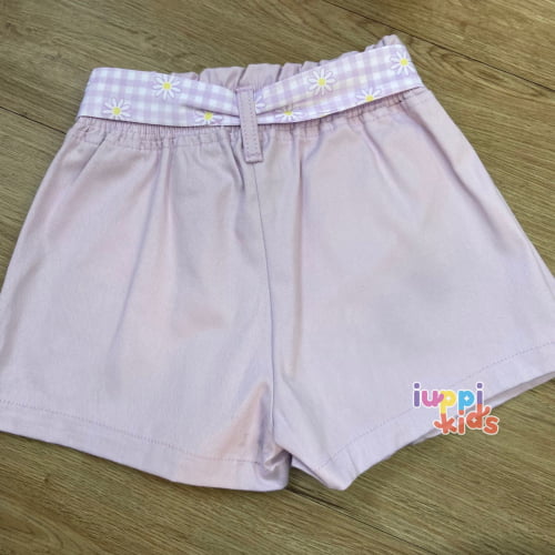 CONJUNTO KUKIE BLUSA E SHORT SAIA MARGARIDAS