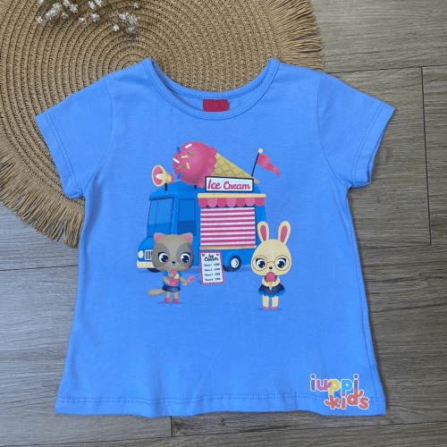 BLUSA KYLY URSINHOS ICE CREAM AZUL 