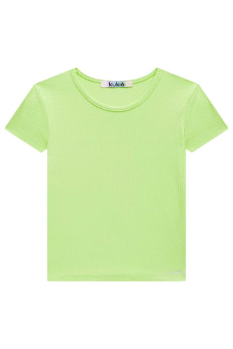 BLUSA CANELADA KUKIE VERDE NEON