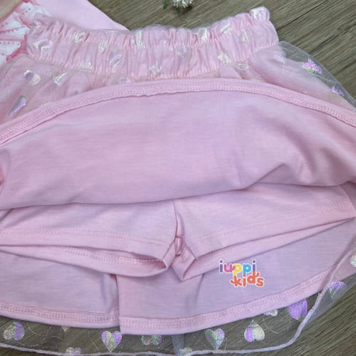 CONJUNTO KUKIE BLUSA E SAIA URSINHA DE TULE