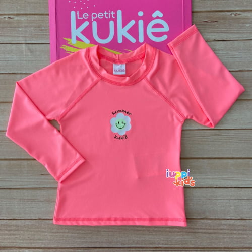 BLUSA MANGA LONGA KUKIE COM PROTEÇÃO UV SUMMER FLORZINHA