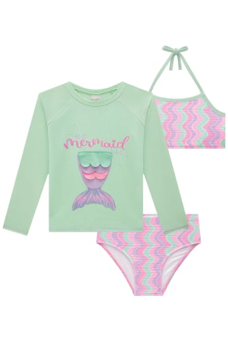 BIQUINI KUKIE COM BLUSA MERMAID