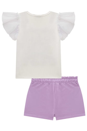 CONJUNTO KUKIE BLUSA E SHORT SAIA URSINHA