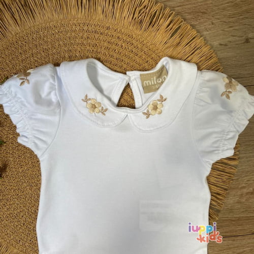 CONJUNTO MILON BODY BRANCO COM SHORTS