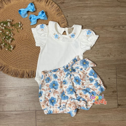 CONJUNTO MILON BODY OFF WHITE COM SHORTS