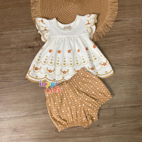 CONJUNTO MILON BATA E SHORTS DÉLICAT 