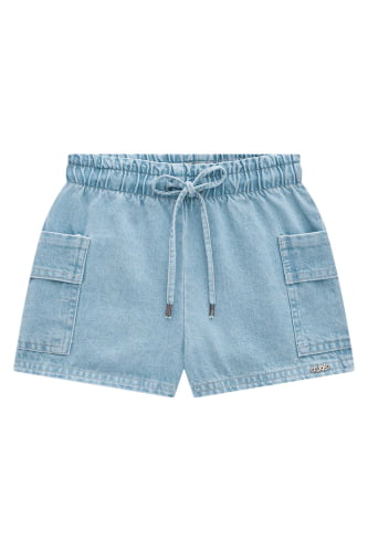 SHORTS KUKIE EM JEANS ARKANSAS AZUL