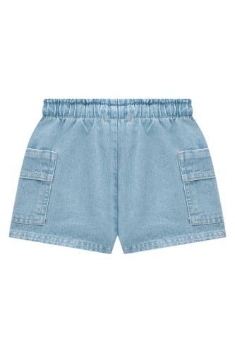 SHORTS KUKIE EM JEANS ARKANSAS AZUL