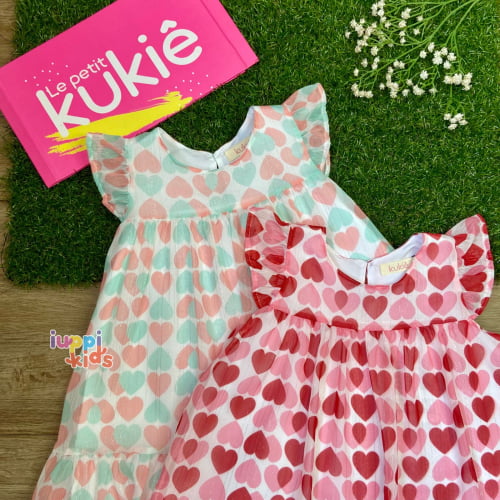 VESTIDO KUKIE PRINCESS BRILHO COLORIDO