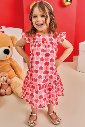 VESTIDO KUKIE PRINCESS VERMELHO