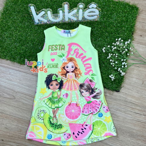 VESTIDO REGATA KUKIE FESTA DAS FRUTAS 