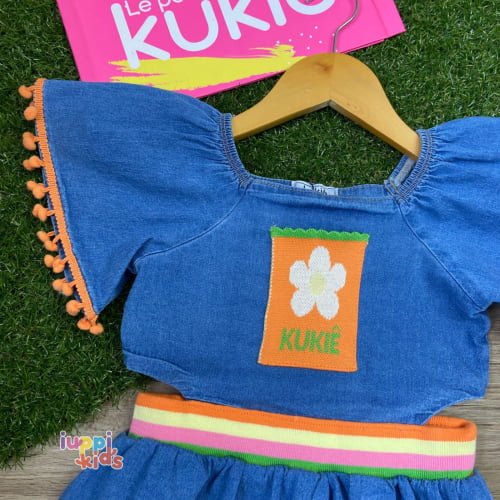 VESTIDO KUKIE EM JEANS LIZ AZUL