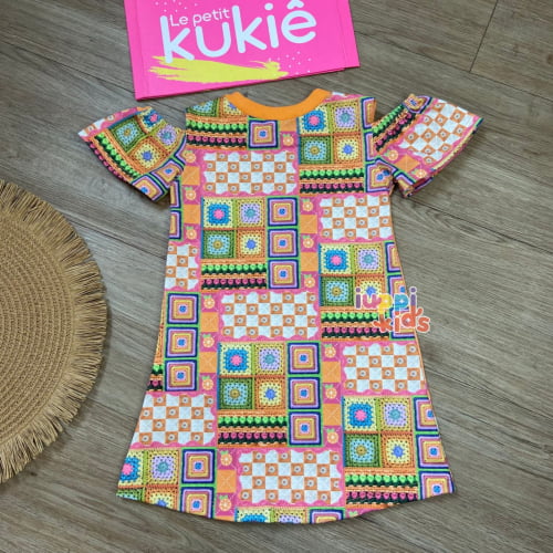 VESTIDO KUKIE GATINHA RETALHOS