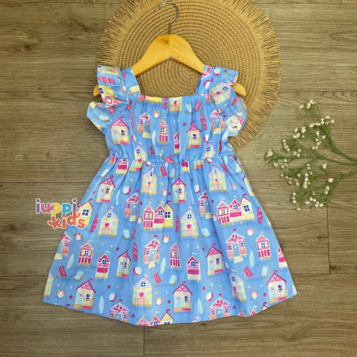 VESTIDO KYLY SUMMER, AZUL NOSTALGIA