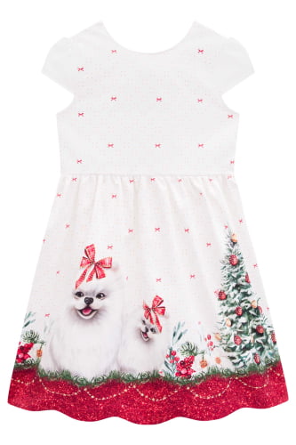 VESTIDO KUKIE CACHORRINHA DE NATAL