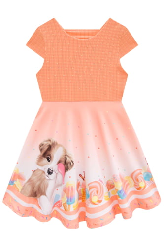 VESTIDO KUKIE CACHORRINHA COM BOLSA