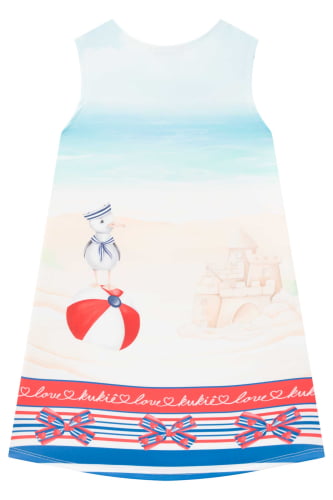 VESTIDO KUKIE REGATA URSINHAS NA PRAIA