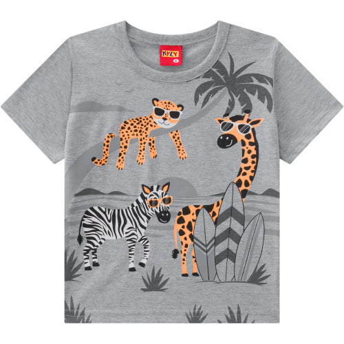 CAMISETA MASCULINA KYLY SAFARI ESTILOSO MESCLA